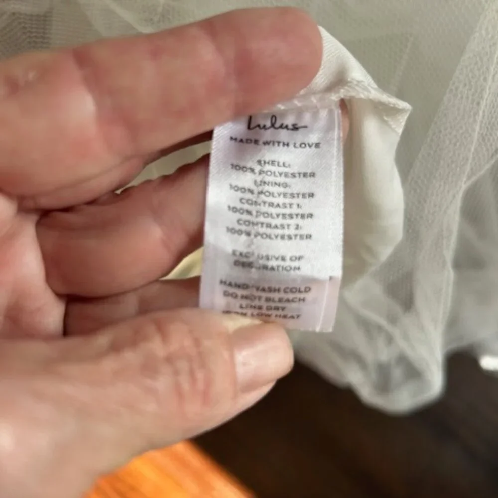 Sweetest Beloved White Mesh Sleeveless Maxi Dress NWT Style 2124916 Sz Med - Picture 9 of 10